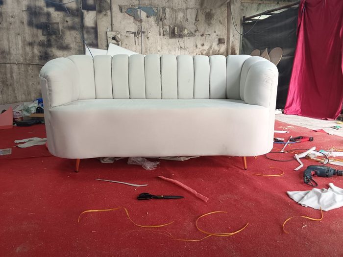 Velvet channel sofas, photo 4